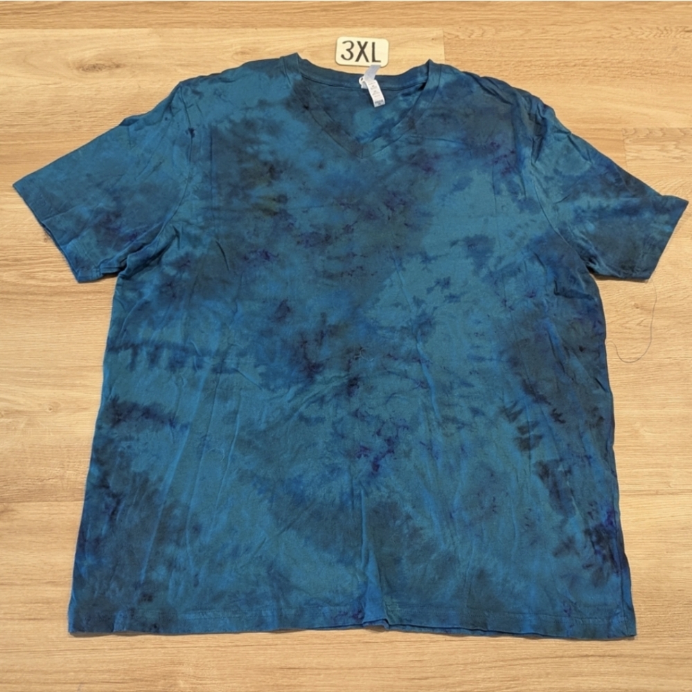 New Tiedye Unisex V Neck Short Sleeve Shirt